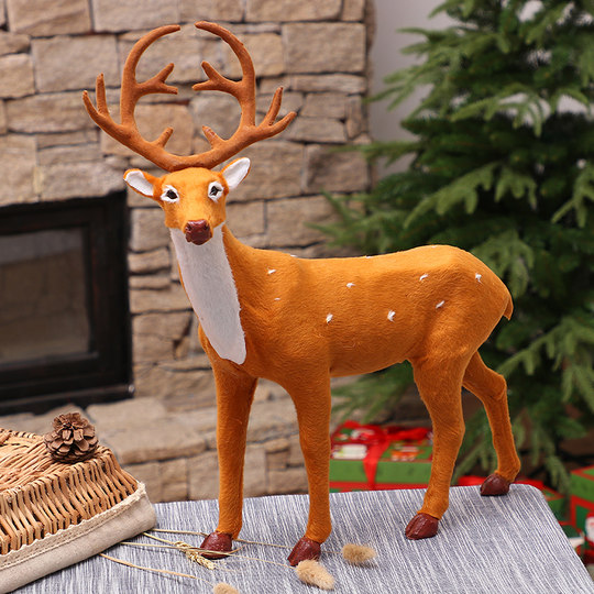 Christmas decorations elk sika deer head ornaments