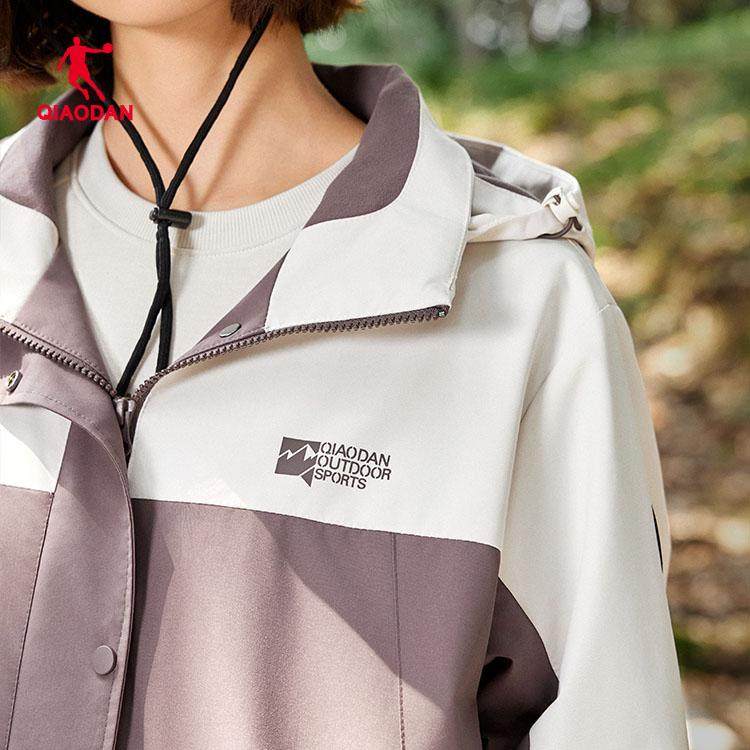 乔丹运动风衣女秋冬加绒保暖女子户外防泼水连帽外套QDFFD2251512,淘宝优惠券,粉丝福利购,淘宝优惠卷