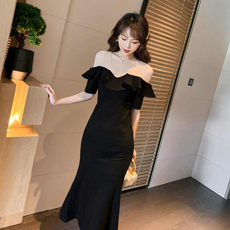 欧洲站名媛礼服裙轻奢小众连衣裙 ruuhee连衣裙