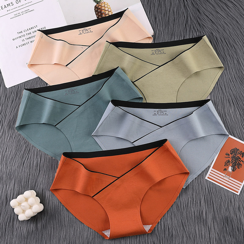 孕妇内裤女纯棉裆抗菌低腰无痕 福奇熊内裤