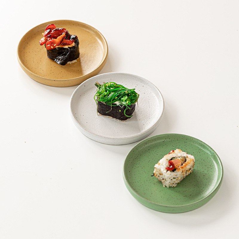 玖田烧粗陶吐餐具碟特色值高冷菜凉菜陶瓷复古酒店颜骨小吃碟子盘,淘宝优惠券,粉丝福利购,淘宝优惠卷