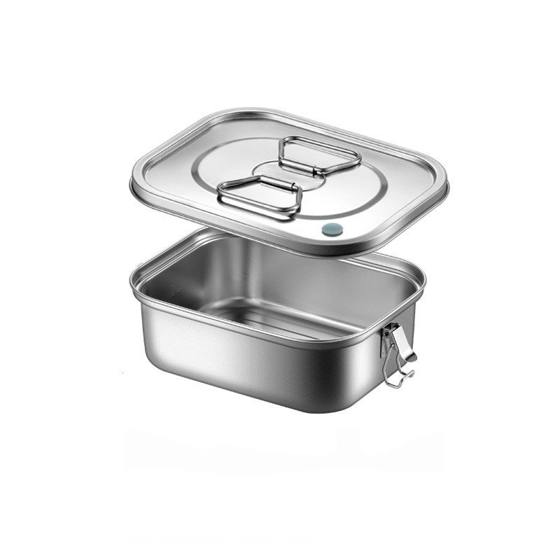 不锈钢饭盒304方形饭缸打食堂盖饭带带上班族餐盒提手学生饭盒蒸,淘宝优惠券,粉丝福利购,淘宝优惠卷