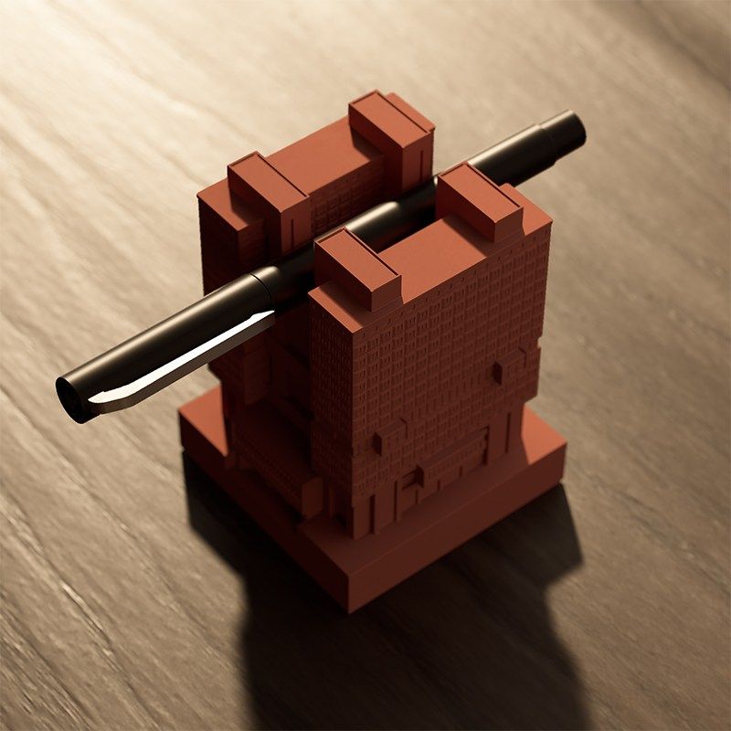 另一边丨苏维埃宫水泥微建筑笔筒个性创意桌面收纳微缩建筑工业风,淘宝优惠券,粉丝福利购,淘宝优惠卷