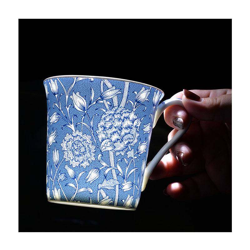 马克杯骨瓷轻奢高级感蒲公英家用个性马克杯油画水杯海葵风,淘宝优惠券,粉丝福利购,淘宝优惠卷