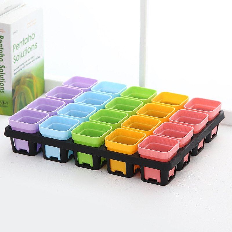 加厚小黑方托架7cm彩搬运多批发肉整理花盆托盘方盆托架实心八角,淘宝优惠券,粉丝福利购,淘宝优惠卷