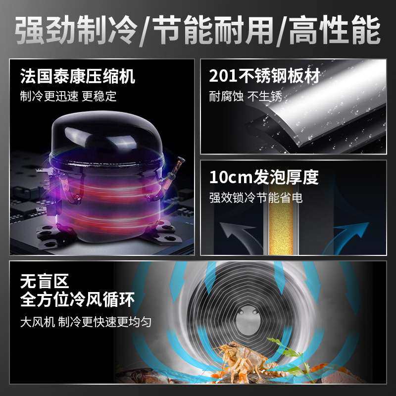 商用速冻柜5/10盘20盘单双门插盘式急冻柜包子海鲜饺子急速冷冻柜,淘宝优惠券,粉丝福利购,淘宝优惠卷