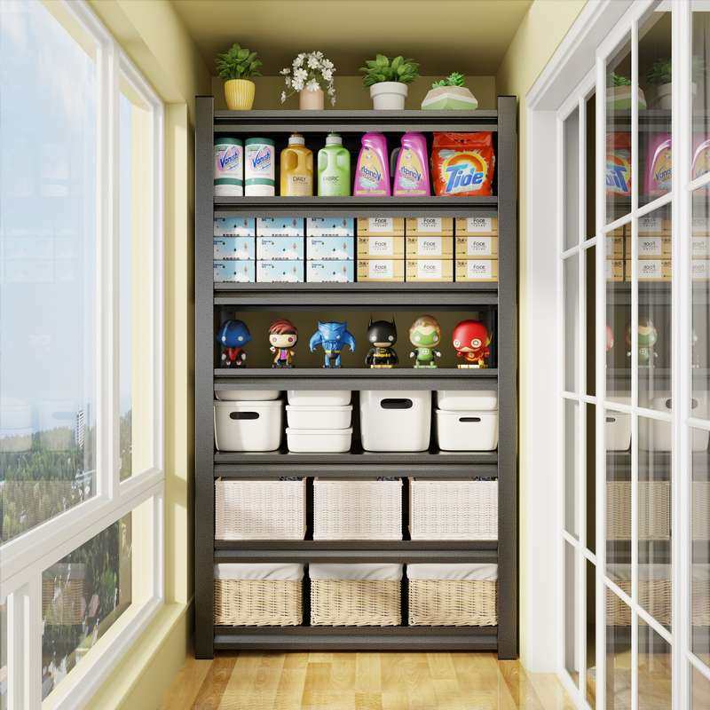 阳台置物架多层储物柜家用落地收纳收纳架储藏间花架地下室杂物架,淘宝优惠券,粉丝福利购,淘宝优惠卷