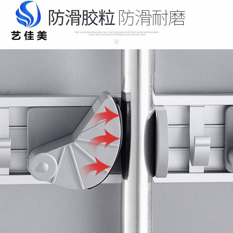 免打孔拖把架太空铝多功能魔术挂架浴室拖把扫把挂钩架拖把夹,淘宝优惠券,粉丝福利购,淘宝优惠卷