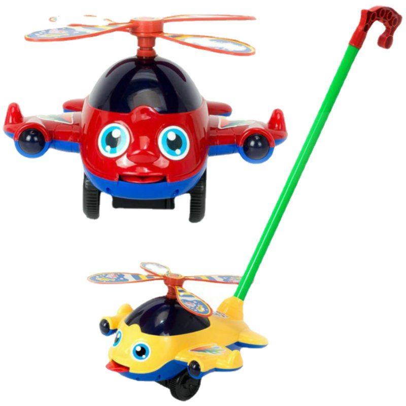 手推直升飞机响铃吐舌头365幼儿益智地摊广场走路儿童玩具学步车,淘宝优惠券,粉丝福利购,淘宝优惠卷