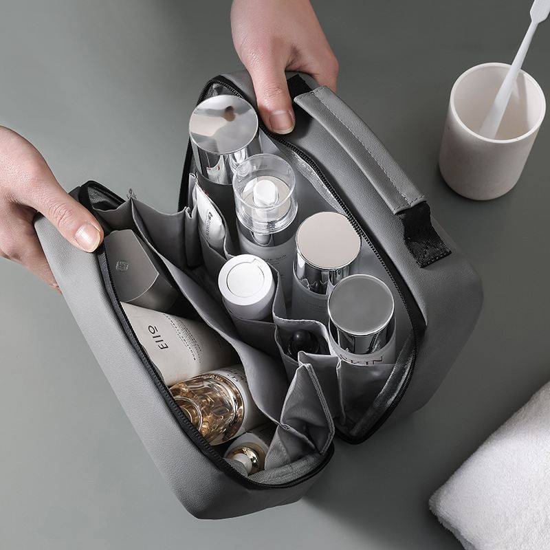 新品 PU大容量风琴开口洗漱包男士旅行洗漱包防水收纳包,淘宝优惠券,粉丝福利购,淘宝优惠卷