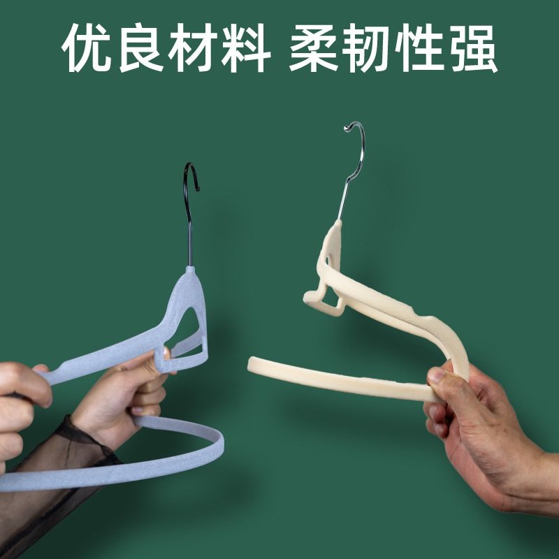 成人无痕家用植绒衣服装店架加厚撑衣架子防滑衣师整理塑料多功能,淘宝优惠券,粉丝福利购,淘宝优惠卷