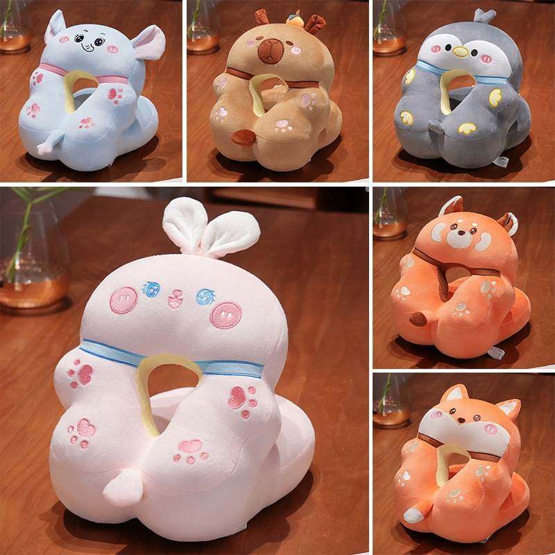 可爱小企鹅水豚凉席睡觉办公室午睡趴小学生抱枕睡午休桌子枕神器,淘宝优惠券,粉丝福利购,淘宝优惠卷