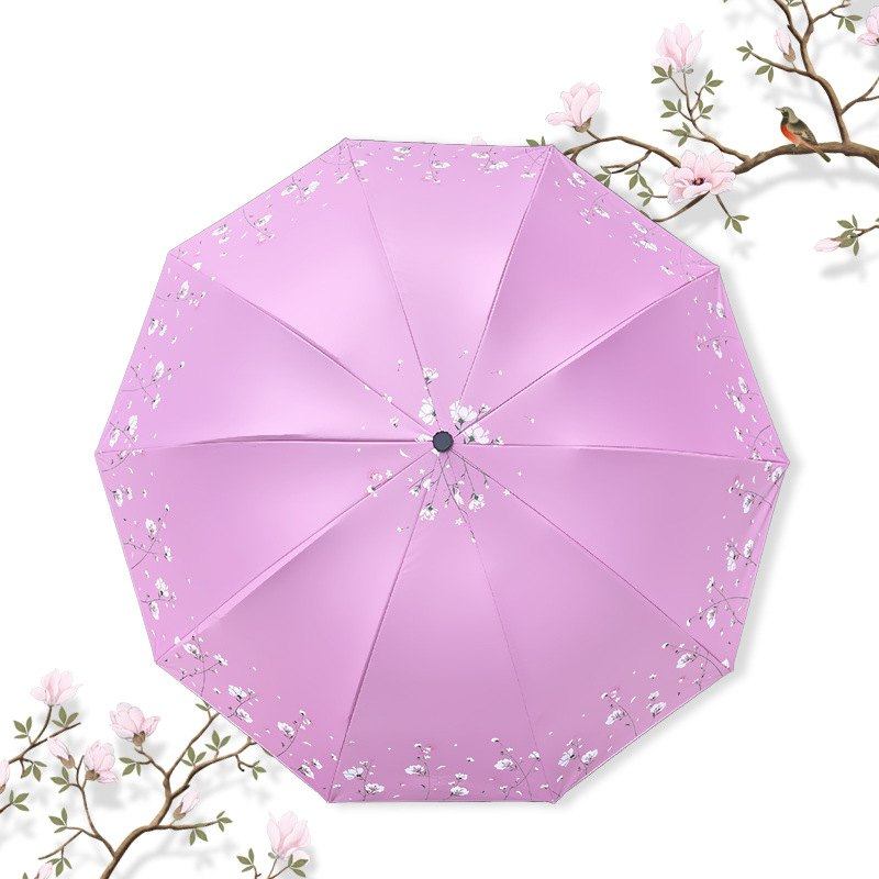 新品 十骨抗风双人雨伞大号黑胶晴雨两用户外遮阳伞加厚折叠手动,淘宝优惠券,粉丝福利购,淘宝优惠卷