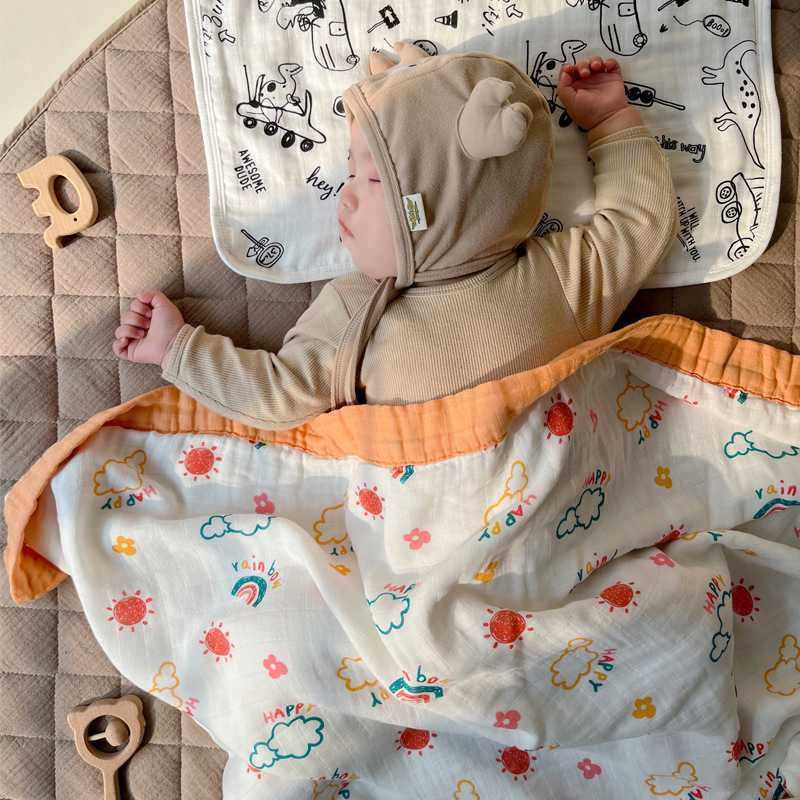 新品 120*120四层纱布浴巾包被超柔软婴童盖毯A类新生儿襁褓毯透,淘宝优惠券,粉丝福利购,淘宝优惠卷