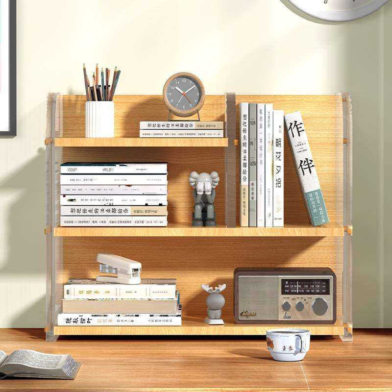桌面置物架办公桌工位小型收纳架神器儿童书桌简易多层书架小书柜,淘宝优惠券,粉丝福利购,淘宝优惠卷