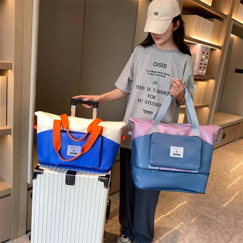 新品 2023新款大容量折叠短途旅行包干湿分离健身运动包手提待产,淘宝优惠券,粉丝福利购,淘宝优惠卷