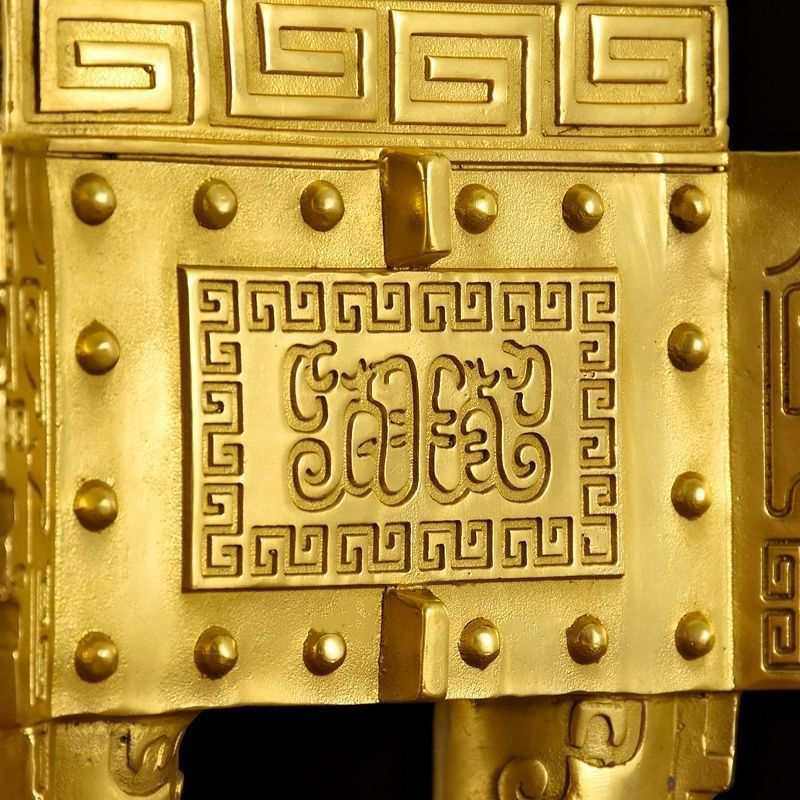 纯黄铜香炉铜鼎聚宝鼎鼎方四诚信足鼎盛鼎保平安千秋摆件,淘宝优惠券,粉丝福利购,淘宝优惠卷