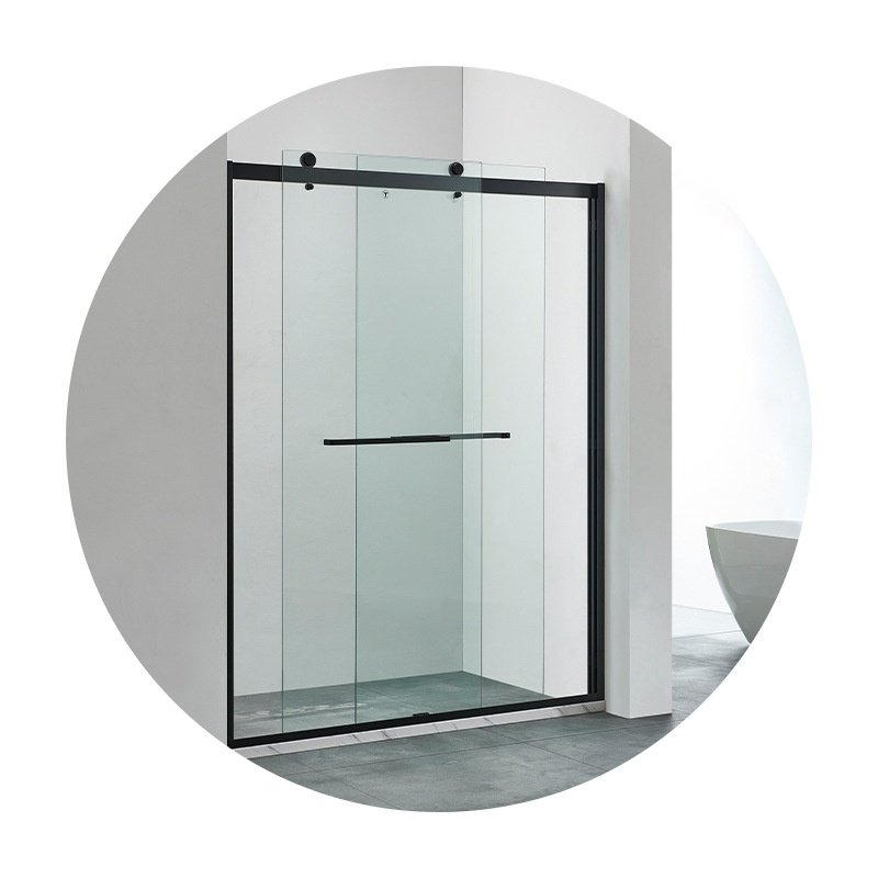 窄边框淋浴房一字型隔断沐浴室卫生间屏风玻璃干湿干湿分离设计,淘宝优惠券,粉丝福利购,淘宝优惠卷