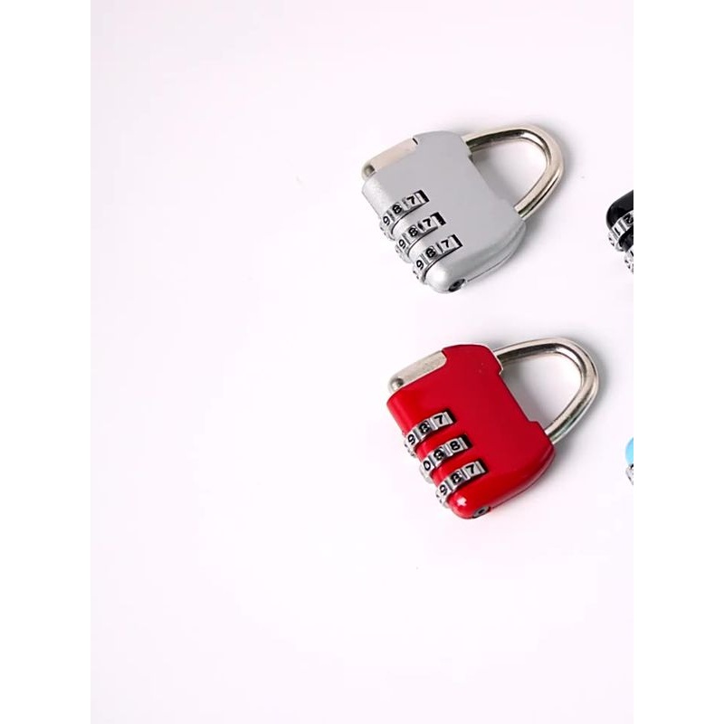 密码挂锁小型家用储物柜子蜜大学生宿舍迷你抽屉不绣钢行李蜜锁子 - 图0