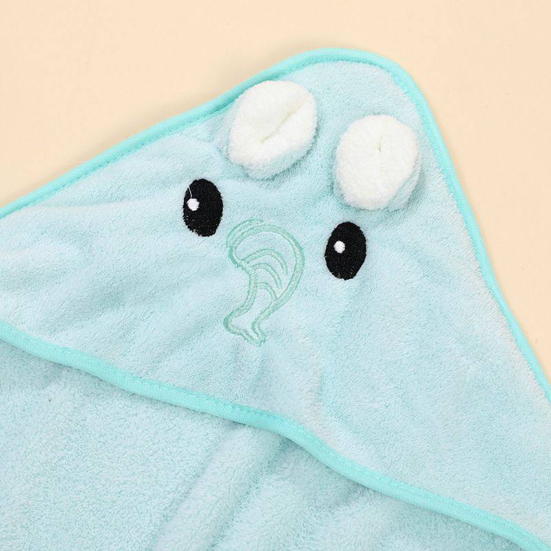 新品 珊瑚绒儿童浴巾新生儿洗澡速干抱被宝宝连帽斗篷加厚卡通儿,淘宝优惠券,粉丝福利购,淘宝优惠卷
