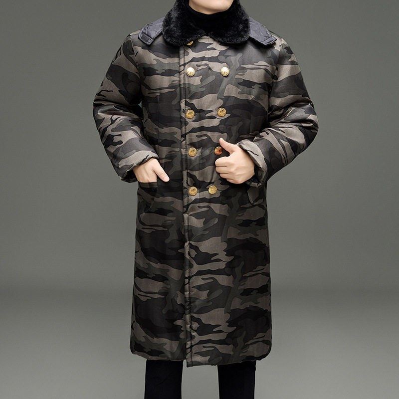 军绿棉大衣男长款东北加厚内胆可拆卸冷库过膝加棉袄防水防寒服绒,淘宝优惠券,粉丝福利购,淘宝优惠卷