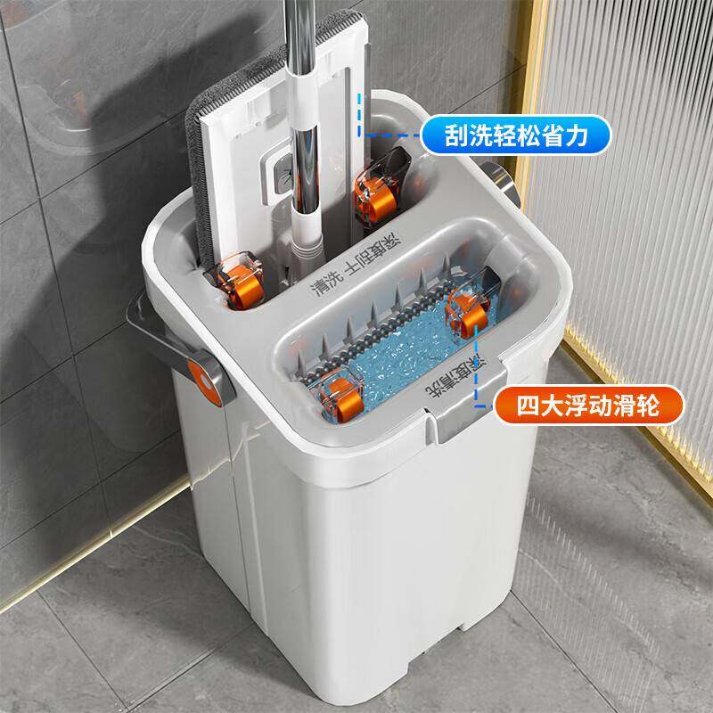 四重刮洗平板拖把桶懒人神器家用拖布木地板瓷砖地墩布不锈钢杆子,淘宝优惠券,粉丝福利购,淘宝优惠卷