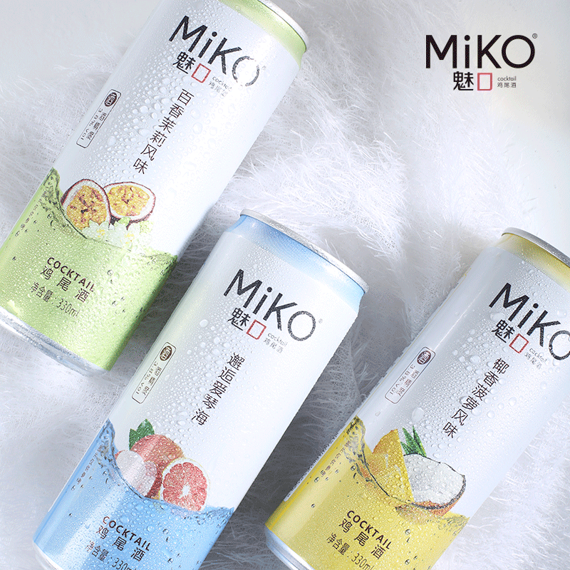 6罐魅口miko鸡尾酒套装低度整箱 奥古斯汀食品预调鸡尾酒/Alcopop