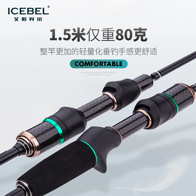 实心马口竿软调路亚杆UL快调枪直柄弹射1.5/1.68/1.8/2.1小抛微物 - 图2