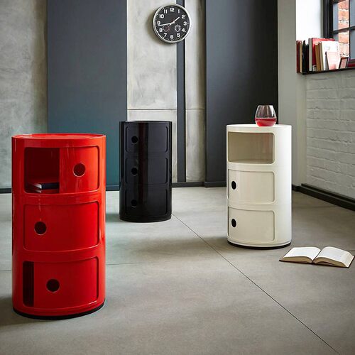 Kartell意式现代简约多色整装收纳卧室床头柜储物柜子COMPONIBILI - 图2