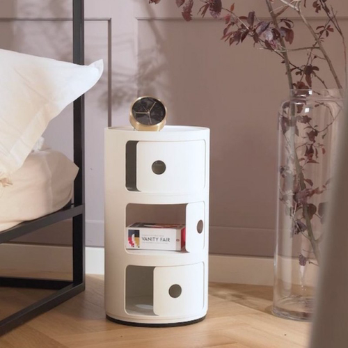 Kartell意式简约客厅哑光环保收纳家用现代储物柜整装床头柜子 - 图1