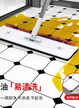 厨房墙面仿瓷砖防火耐高温防油贴