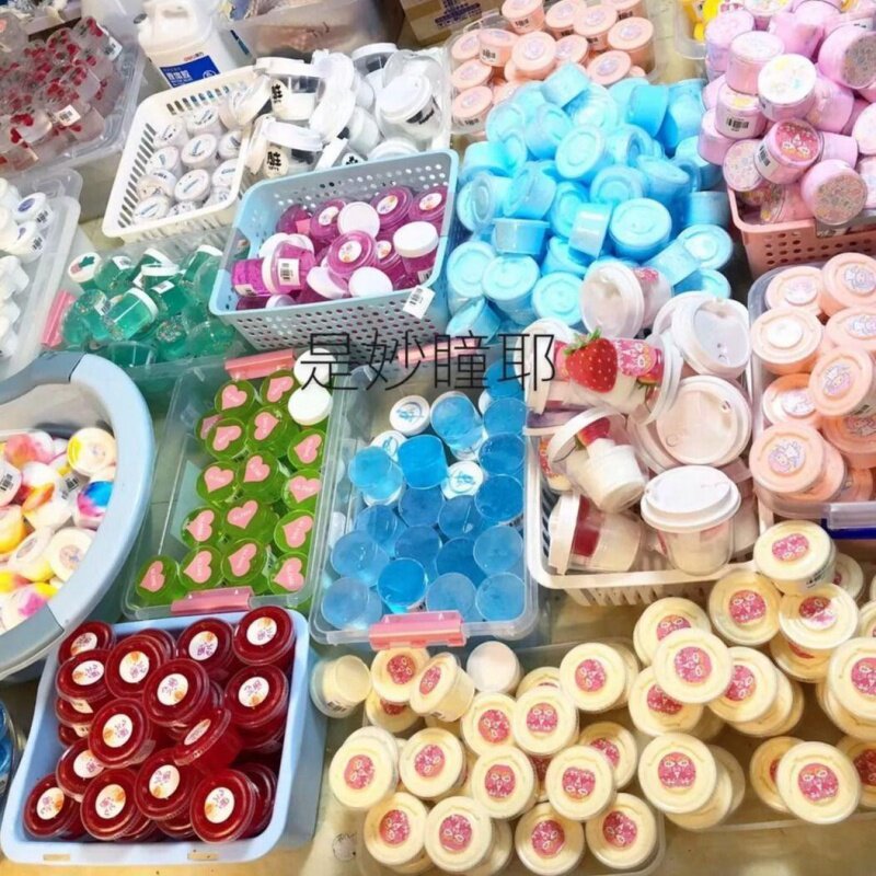 diy起泡冰山史莱姆材料包胶水晶泥 熊鹿鸟母婴粘土/超轻粘土