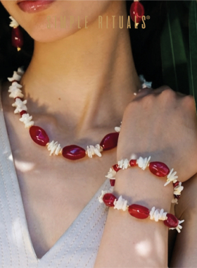 Simple Rituals意大利节日限定新款威尼斯琉璃卡布里之旅红色手链