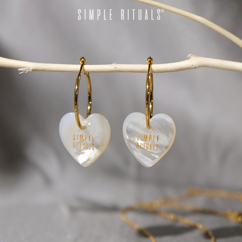【胡可同款】Simple Rituals夏日之爱天然海贝纯银耳环新款耳饰女 - 图3
