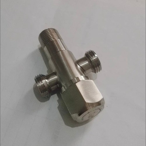 加厚一进二出家用冷热两用三角阀止水阀大流量热水器三通阀门4分 - 图3