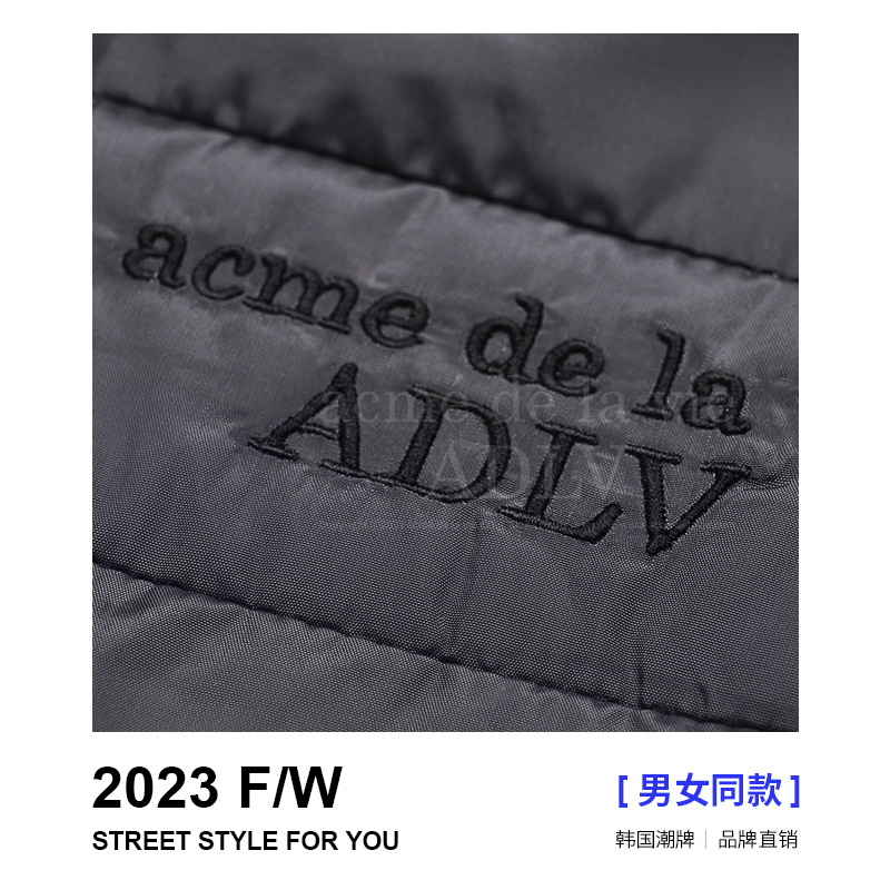 JEONGHAN净汉同款 ADLV 23冬季羽绒服简约百搭连帽羽绒服男女同款-图2