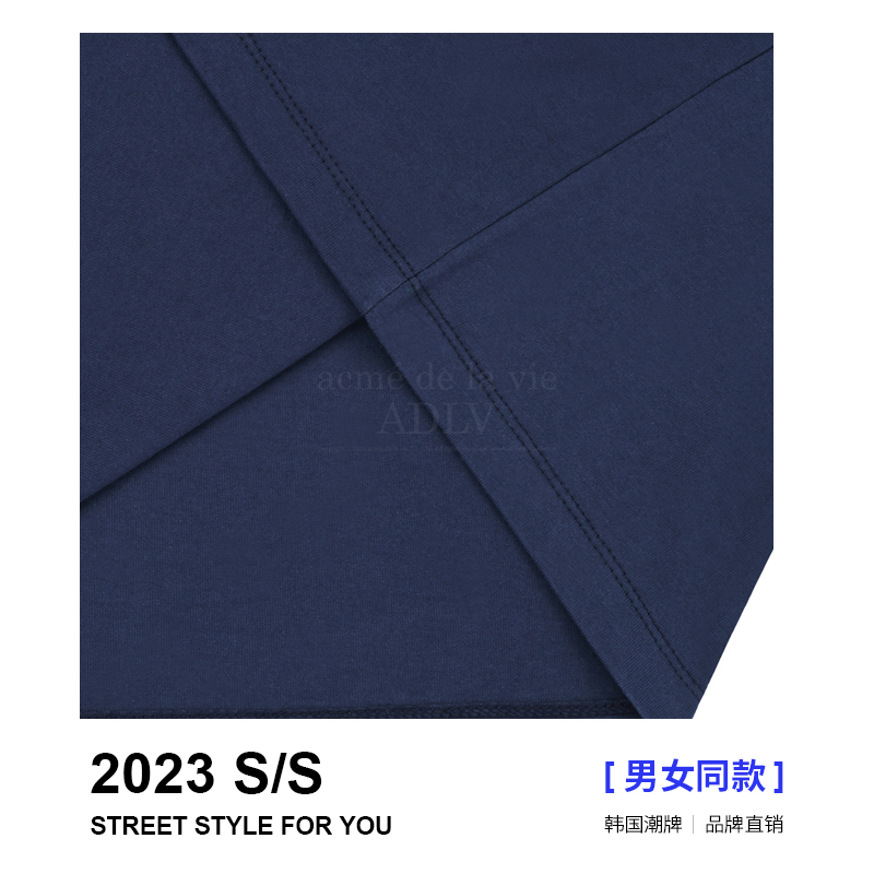 ADLV韩国潮牌基础款纯色短袖