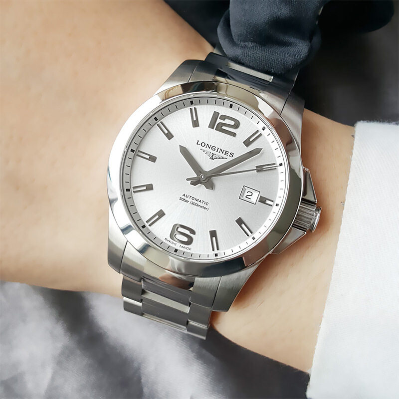 瑞士longines浪琴男康卡斯机械表 恒源顺海外瑞士腕表