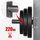 Wall barbell rack storage rack storage rack size hole barbell display rack home indoor fitness