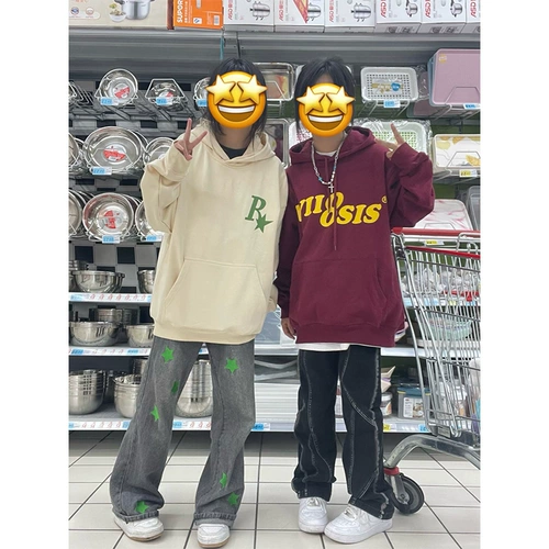 Осенняя толстовка с капюшоном, куртка, в американском стиле