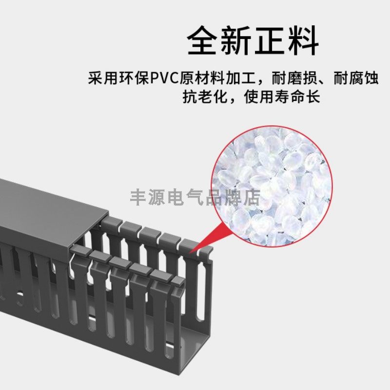 深灰色PVC阻燃线槽工业电箱行走线槽25 30 40 50 60 80明装配线槽,淘宝优惠券,粉丝福利购,淘宝优惠卷