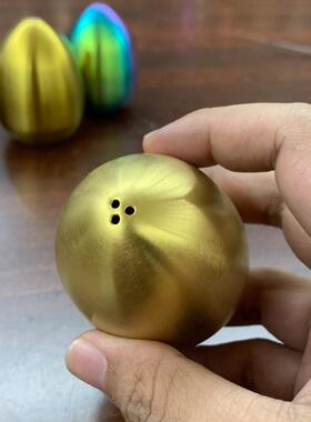 不锈钢调味罐创意鸡蛋型个性摆件家用厨房胡椒粉调料瓶三孔佐料罐