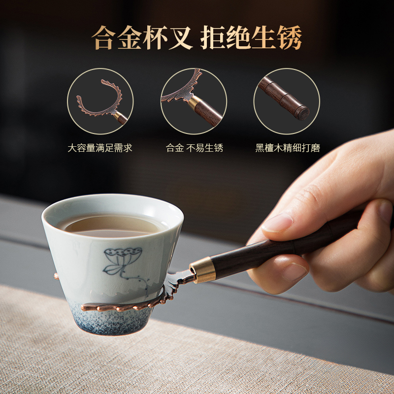 忆壶茶茶道六君子功夫茶具配件套装茶台泡茶工具轻奢茶刀茶夹茶刷 - 图3