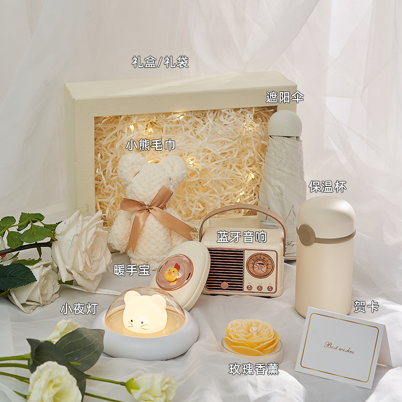 情人节结婚订婚礼物生日送女朋友闺蜜实用的高级感香薰暖手宝礼盒-图1
