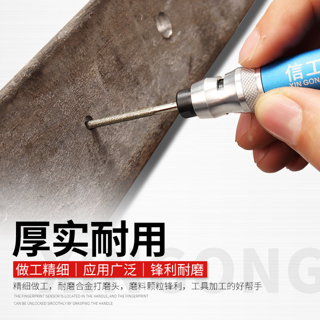 Extended cartilage fine sand cylindrical grinding rod grinding head 3mm