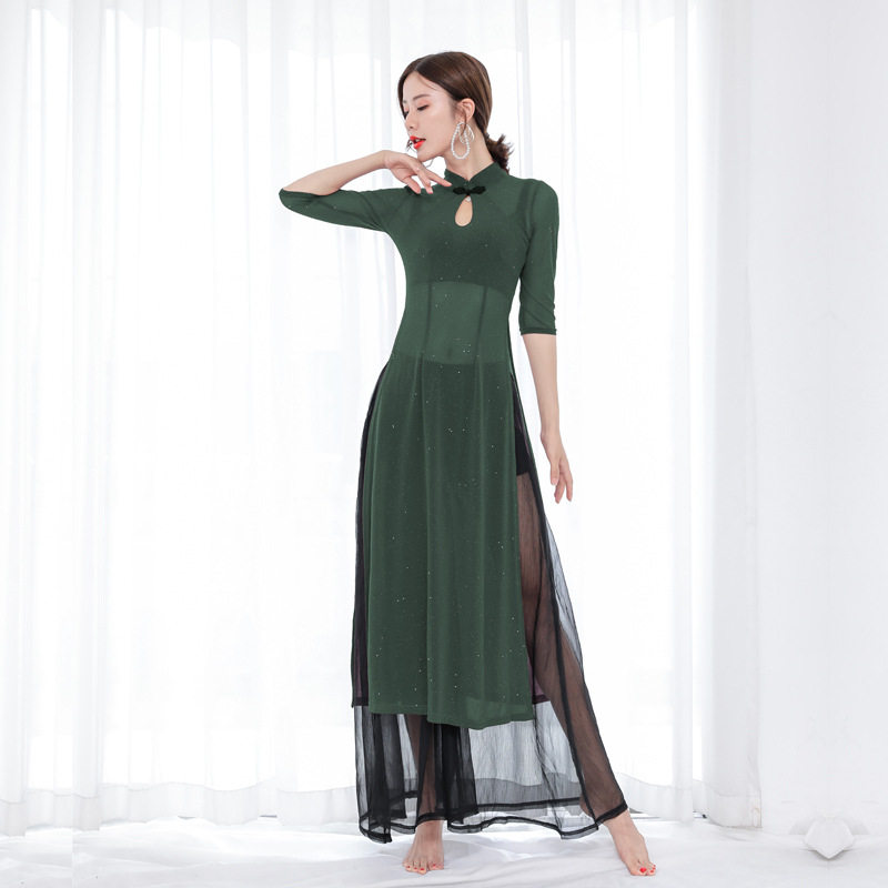 古典舞现代舞阔腿裤成人民族旗袍 靓卫士民族服装/舞台装