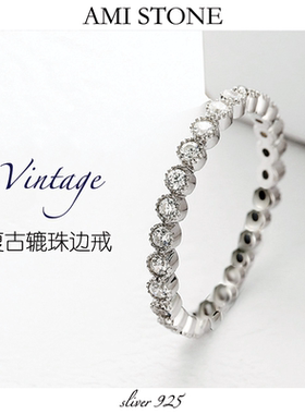 纯银复古简约时尚精致小众女戒