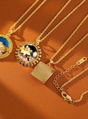 莫奈印象彩色油画风项链