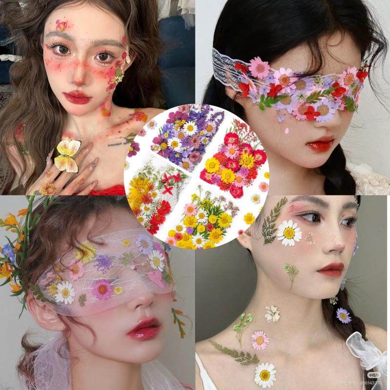 饰品脸部贴钻妆容贴脸亮片面部儿童舞台妆脸上贴干花脸贴蝴蝶写真,淘宝优惠券,粉丝福利购,淘宝优惠卷