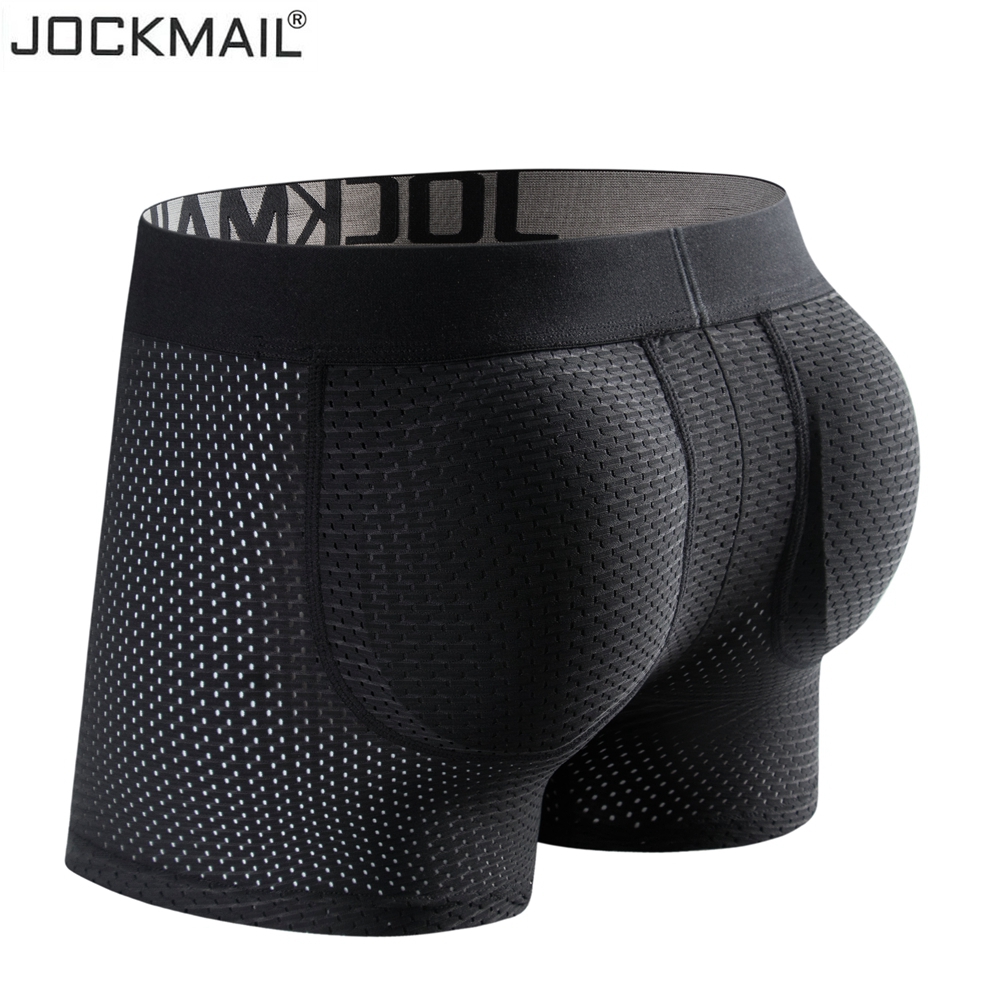 JOCKMAIL男提臀内裤后海绵罩杯假屁股内衣